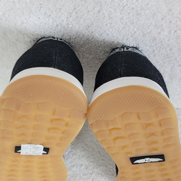 Straight Down Men's Black And White The Shaker Twill Spike-Less Golf Shoes Sz 9 - Picture 12 of 12